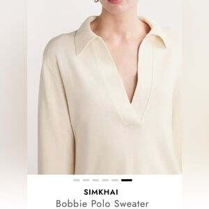 Simkhai Bobbie Polo Sweater - Cream